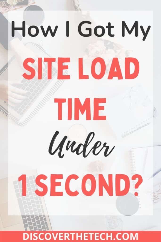 get site load time under 1 second