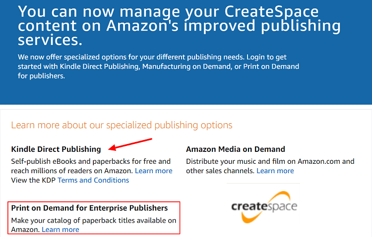 amazon print on demand services for online book publishers