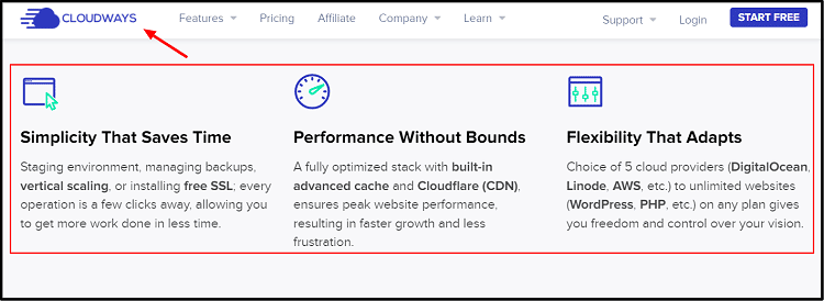 Cloudways performance and features