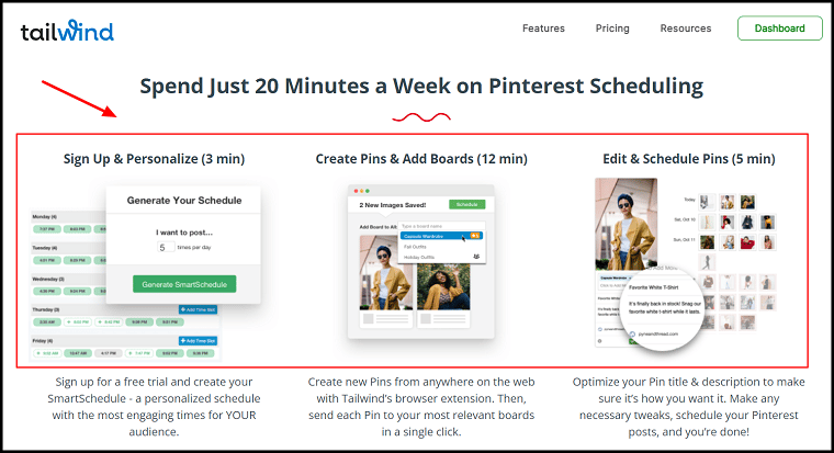 Tailwind for Pinterest scheduling and saving time
