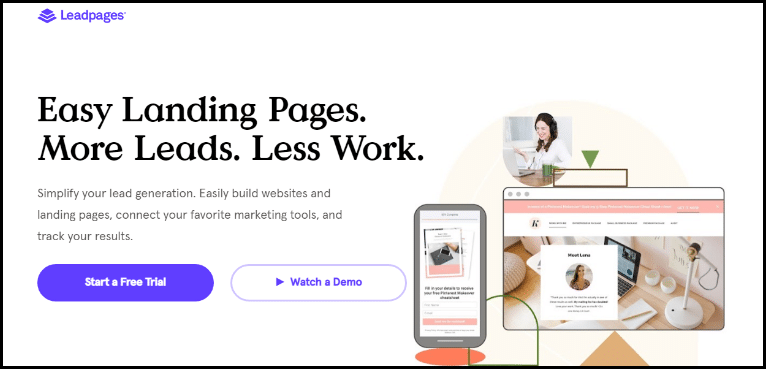 leadpages landing page builder review 2023