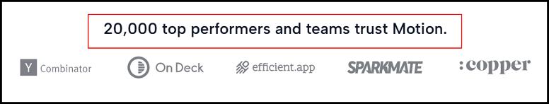 motion app used by top companies and teams