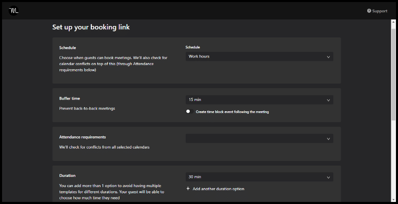 Motion Booking scheduling