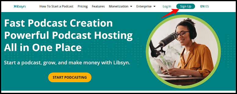 libsyn podcast signup process